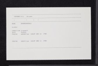 Drumquhassle, NS48NE 13, Ordnance Survey index card, Recto
