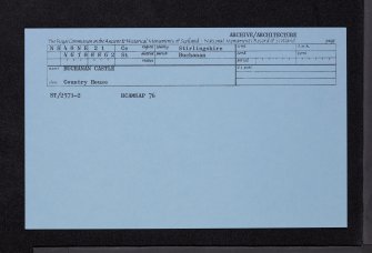 Buchanan Castle, NS48NE 21, Ordnance Survey index card, Recto