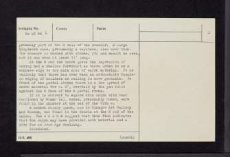 Stockie Muir, NS48SE 6, Ordnance Survey index card, page number 2, Verso