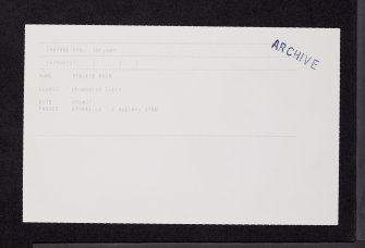 Stockie Muir, NS48SE 6, Ordnance Survey index card, Recto