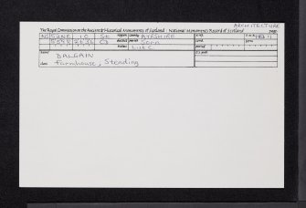 Dalgain, NS52NE 10, Ordnance Survey index card, Recto