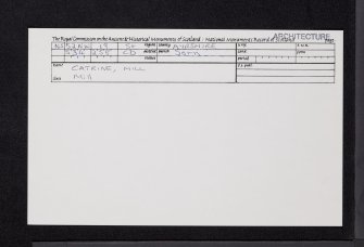 Catrine Mill, NS52NW 19, Ordnance Survey index card, Recto