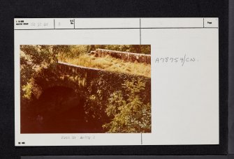 Ochiltree, Burnock Water, Old Bridge, NS52SW 8, Ordnance Survey index card, Recto