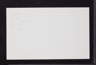 Highhouse Colliery, NS52SW 29, Ordnance Survey index card, Recto