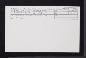 Darvel, Ranoldcoup Bridge, NS53NE 34, Ordnance Survey index card, Recto