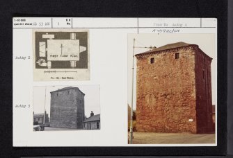 Galston, Barr Castle, NS53NW 1, Ordnance Survey index card, Recto