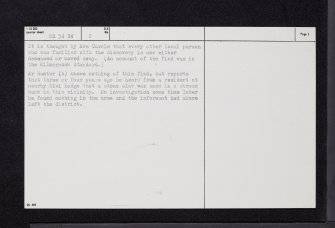 Airtnoch, Fenwick, NS54SW 2, Ordnance Survey index card, page number 2, Verso
