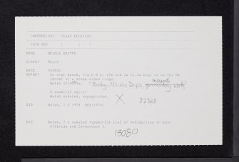 Meikle Dripps, NS55NE 53, Ordnance Survey index card, Recto