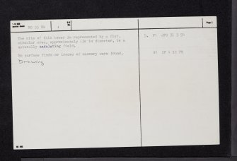 Barrhead, Stewart's Rais Tower, NS55NW 1, Ordnance Survey index card, page number 2, Verso