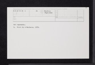 Carlin Crags 1, NS55SW 1, Ordnance Survey index card, page number 2, Recto