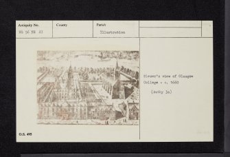 Glasgow, High Street, Old College, NS56NE 33, Ordnance Survey index card, Recto