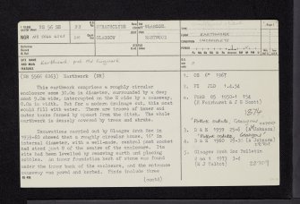 Glasgow, Pollok, NS56SE 33, Ordnance Survey index card, page number 1, Recto