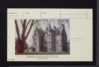 Glasgow, Pollokshields, 100 St Andrew's Drive, Hagg's Castle, NS56SE 41, Ordnance Survey index card, Recto