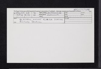 Glasgow, Mount Florida, Florida Drive, Mount Florida Station, NS56SE 68, Ordnance Survey index card, Recto
