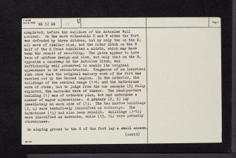 Balmuildy, NS57SE 12, Ordnance Survey index card, page number 2, Verso