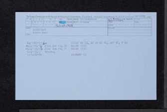 Balmuildy, NS57SE 12, Ordnance Survey index card, Recto