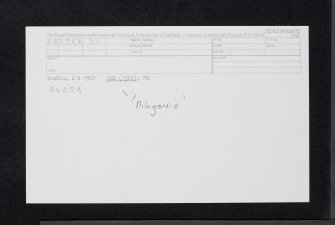 Milngavie, Black Bull Hotel, NS57SE 33, Ordnance Survey index card, Recto