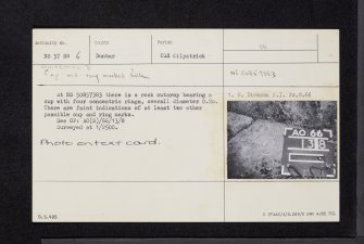 Whitehill 8, NS57SW 6, Ordnance Survey index card, Recto