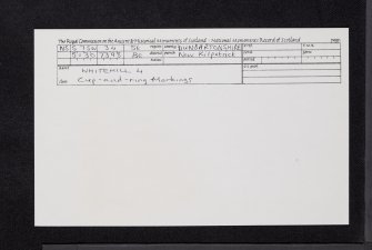 Whitehill 1, NS57SW 34, Ordnance Survey index card, Recto