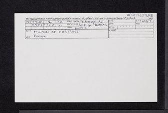 Milton Of Cardross, NS59NE 12, Ordnance Survey index card, Recto