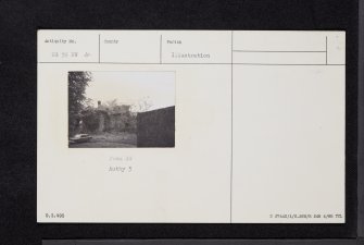 Gartartan Castle, NS59NW 4, Ordnance Survey index card, Recto