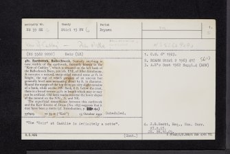Ballochneck, NS59SE 6, Ordnance Survey index card, page number 1, Recto