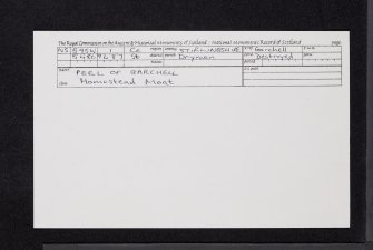 Peel Of Garchell, NS59SW 1, Ordnance Survey index card, Recto