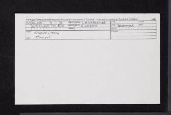 Chapelton, NS64NE 3, Ordnance Survey index card, Recto