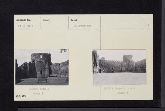 Bothwell, Castle Avenue, Bothwell Castle, NS65NE 5, Ordnance Survey index card, page number 2, Verso