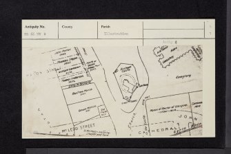 Glasgow, Bishop's Palace, NS66NW 8, Ordnance Survey index card, page number 1, Recto