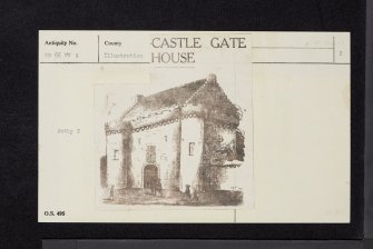 Glasgow, Bishop's Palace, NS66NW 8, Ordnance Survey index card, page number 2, Verso
