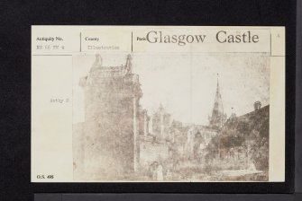 Glasgow, Bishop's Palace, NS66NW 8, Ordnance Survey index card, page number 4, Verso