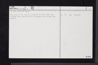 Greenoakhill, Mount Vernon, NS66SE 2, Ordnance Survey index card, page number 4, Verso