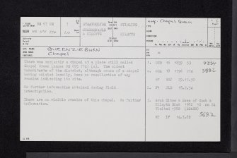 Queenzieburn, NS67NE 7, Ordnance Survey index card, page number 1, Recto