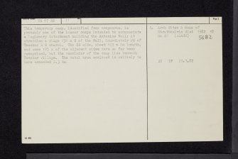 Twechar, NS67NE 11, Ordnance Survey index card, page number 2, Verso