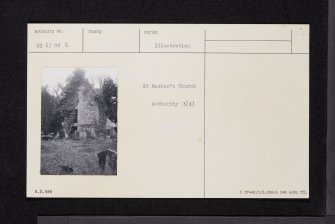 Clachan Of Campsie, St Machan's Church, NS67NW 2, Ordnance Survey index card, Recto