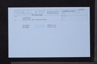 Auchendavy; Antonine Wall, NS67SE 12, Ordnance Survey index card, Recto