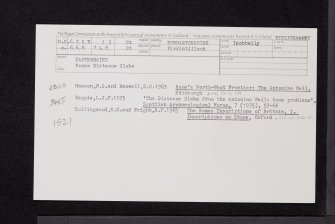 Eastermains, Kirkintilloch, NS67SE 13, Ordnance Survey index card, Recto