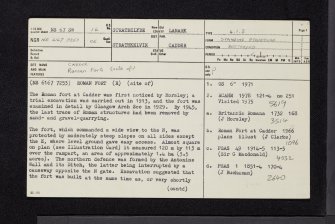 Cadder, NS67SW 16, Ordnance Survey index card, page number 1, Recto