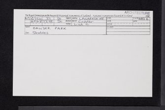 Cadder, Cawder House, Stables, NS67SW 37, Ordnance Survey index card, Recto