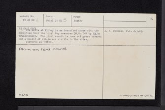 Fintry, Motte, NS68NW 6, Ordnance Survey index card, page number 2, Verso