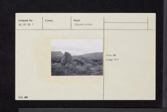 Waterhead, Machar Stones, NS68SE 1, Ordnance Survey index card, Recto