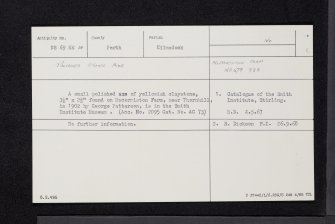 Mcorriston, NS69NE 14, Ordnance Survey index card, Recto