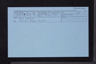 Old Leckie, NS69SE 2, Ordnance Survey index card, Recto