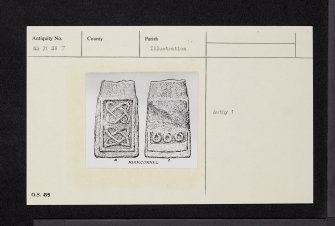 Kirkconnel Manse, NS71SW 7, Ordnance Survey index card, Recto