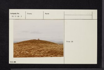 Cairn Kinney, NS72SE 3, Ordnance Survey index card, Recto