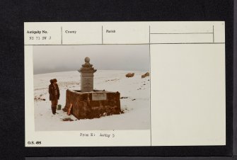 Priesthill, Martyr's Grave, NS73SW 3, Ordnance Survey index card, Recto