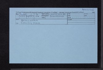 Patrickholm, NS74NE 1, Ordnance Survey index card, Recto