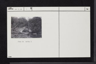 Strathclyde Country Park, South Calder Water, Roman Bridge, NS75NW 1, Ordnance Survey index card, Recto