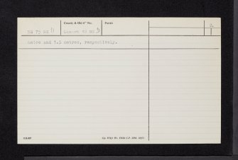 Fairholm, NS75SE 11, Ordnance Survey index card, page number 2, Recto